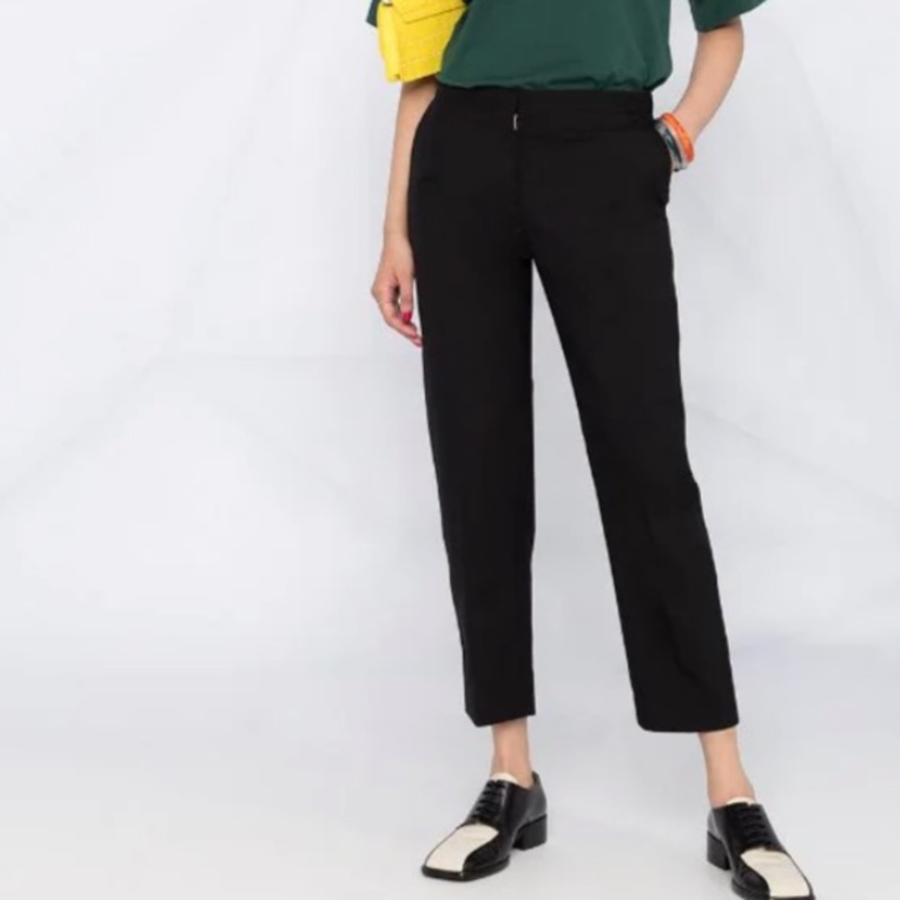 Marni Cropped Tailored Trouser Pants.  Charcoal Grey.  Beautiful.  Made in Italy
